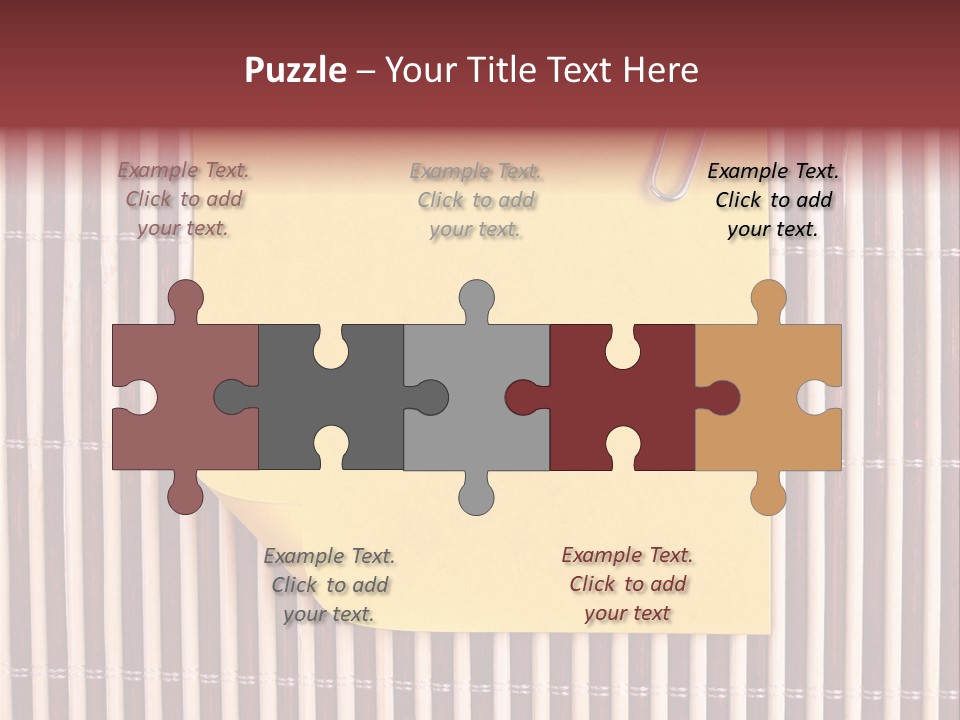 List Metal Yellow PowerPoint Template