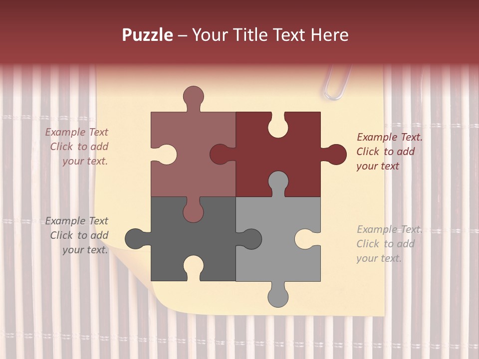 List Metal Yellow PowerPoint Template