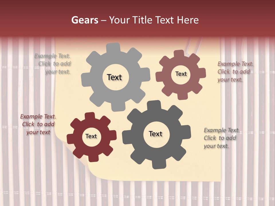 List Metal Yellow PowerPoint Template