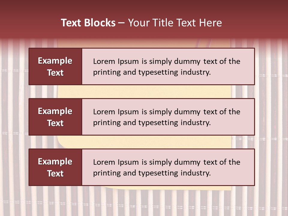 List Metal Yellow PowerPoint Template