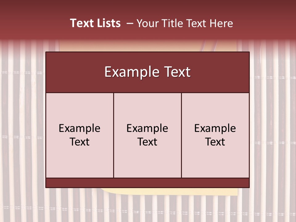 List Metal Yellow PowerPoint Template