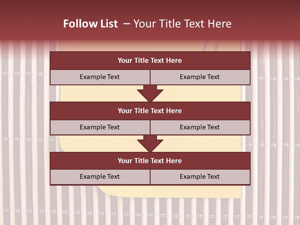 List Metal Yellow PowerPoint Template