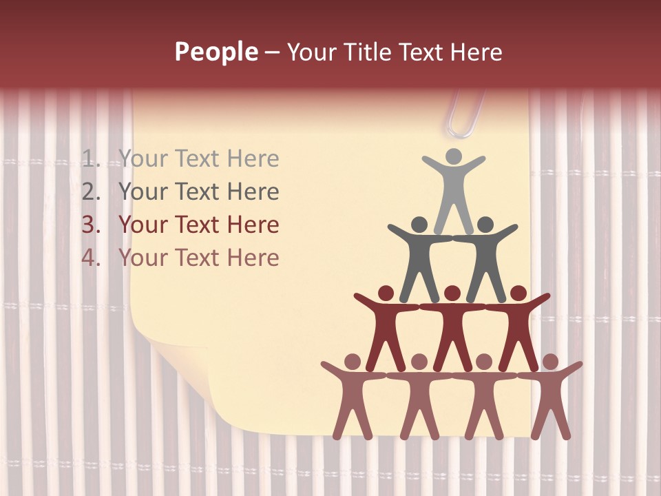 List Metal Yellow PowerPoint Template