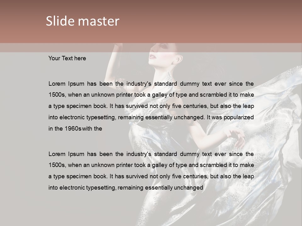 Carnival Make Up Gown PowerPoint Template