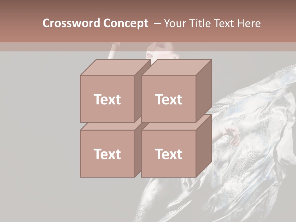 Carnival Make Up Gown PowerPoint Template