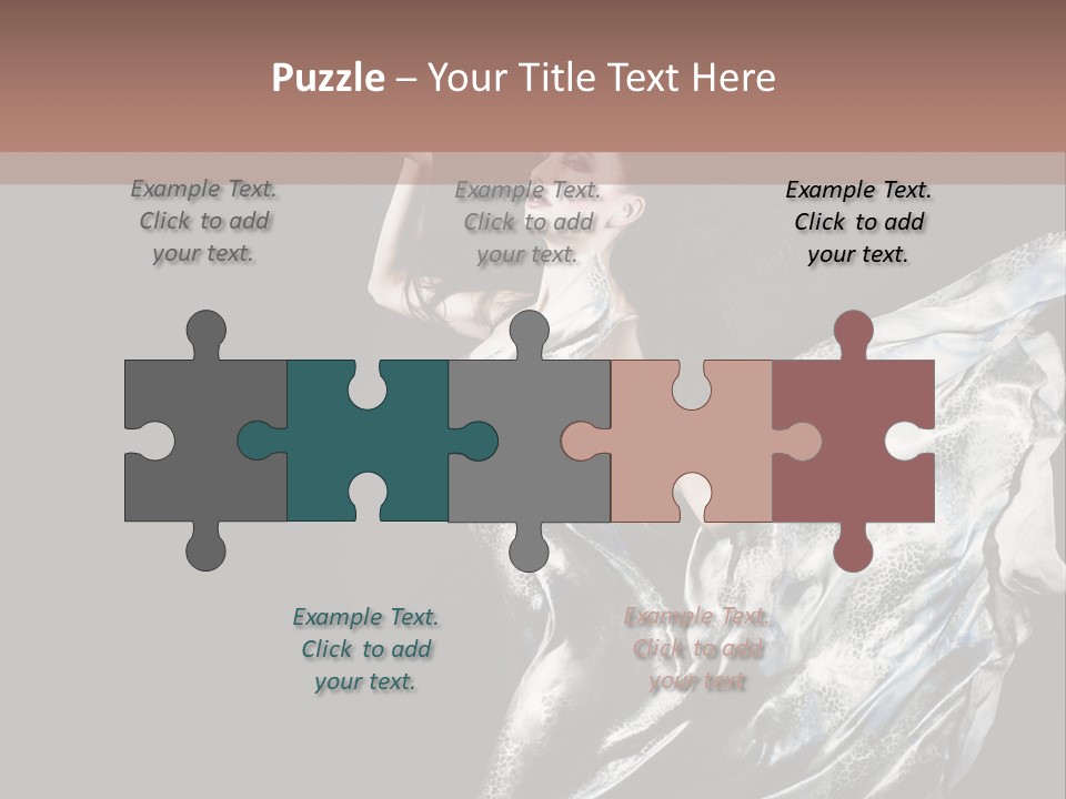 Carnival Make Up Gown PowerPoint Template