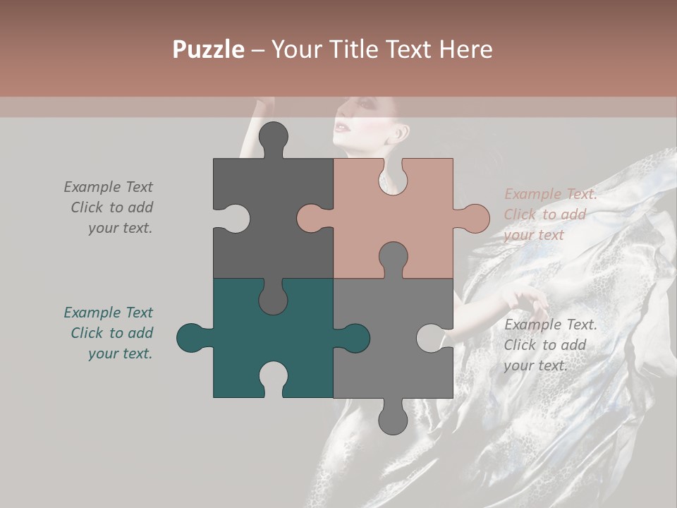 Carnival Make Up Gown PowerPoint Template