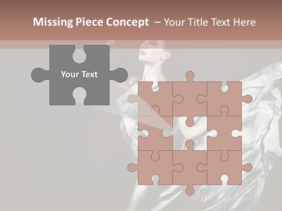 Carnival Make Up Gown PowerPoint Template