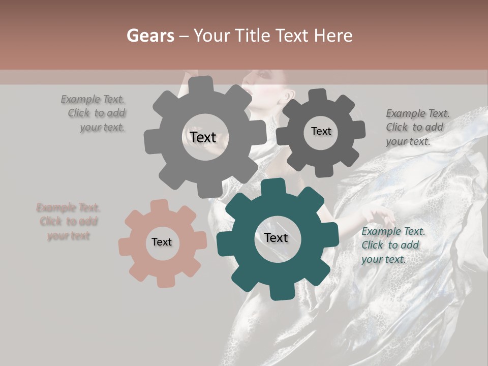 Carnival Make Up Gown PowerPoint Template