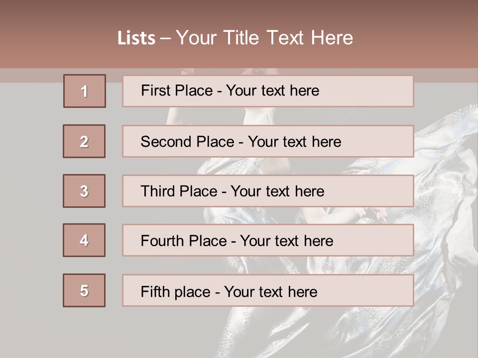 Carnival Make Up Gown PowerPoint Template