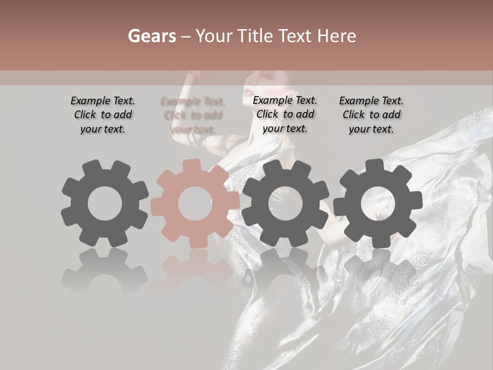 Carnival Make Up Gown PowerPoint Template