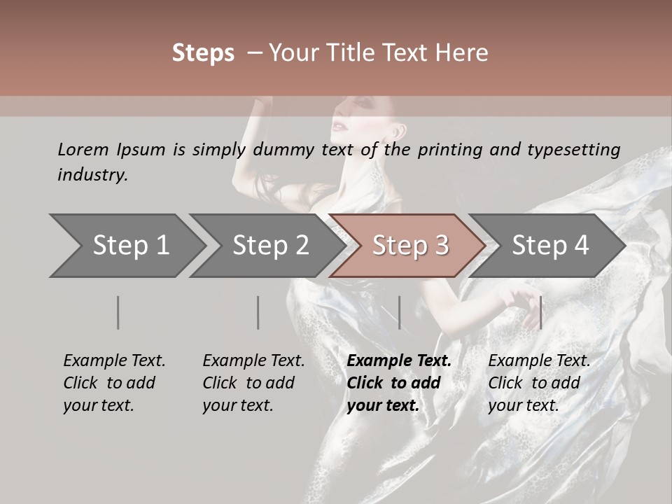 Carnival Make Up Gown PowerPoint Template