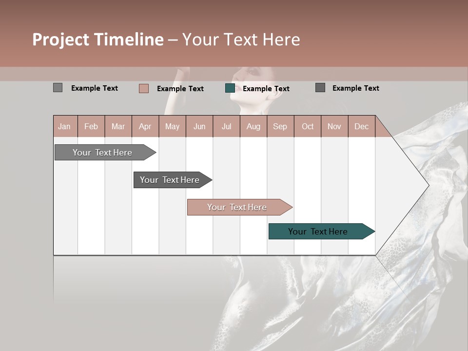 Carnival Make Up Gown PowerPoint Template