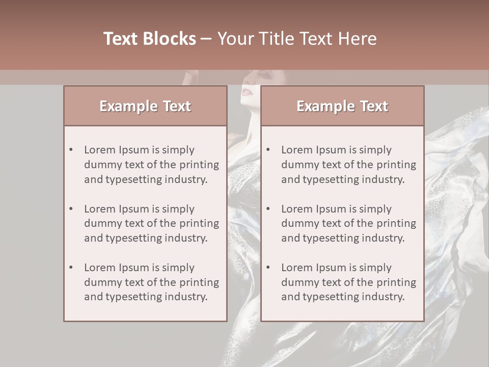 Carnival Make Up Gown PowerPoint Template