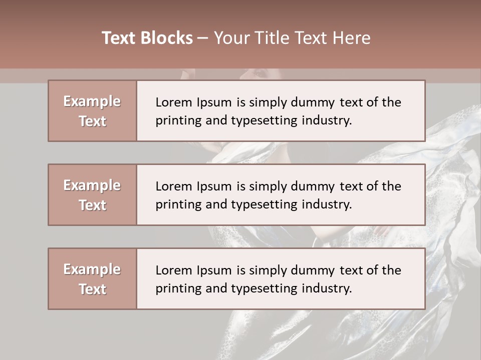 Carnival Make Up Gown PowerPoint Template