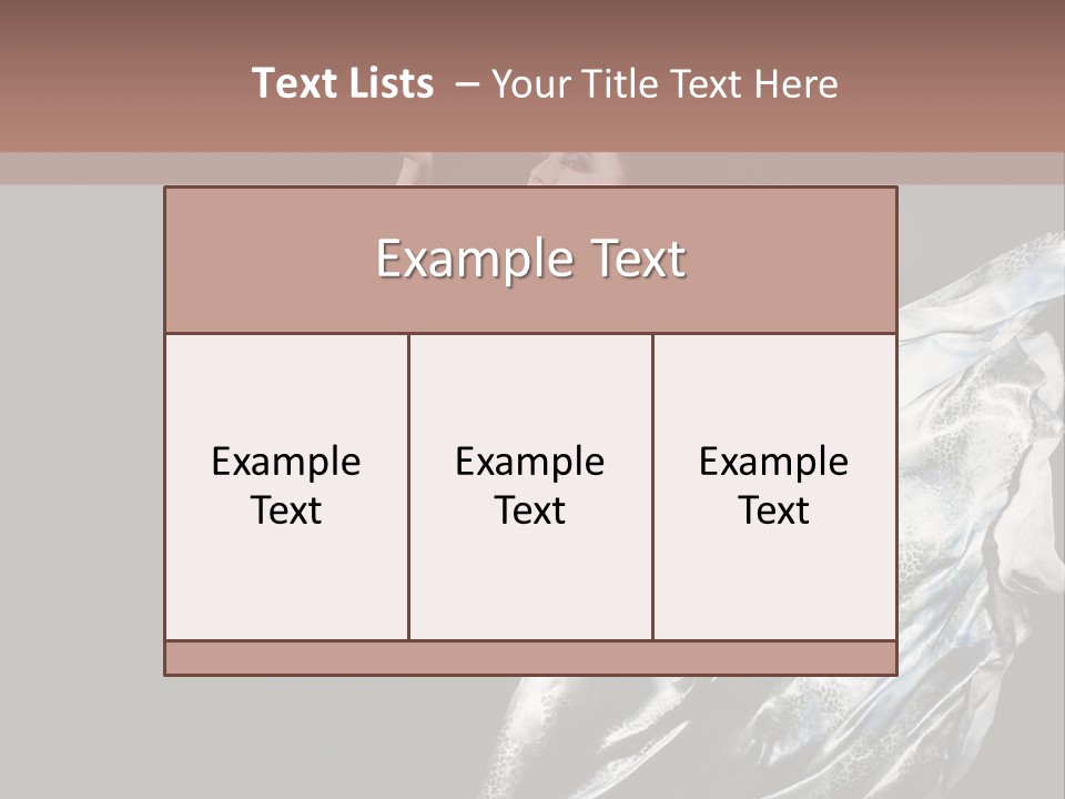 Carnival Make Up Gown PowerPoint Template