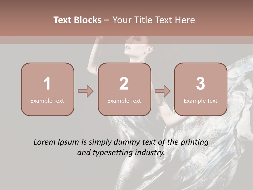 Carnival Make Up Gown PowerPoint Template