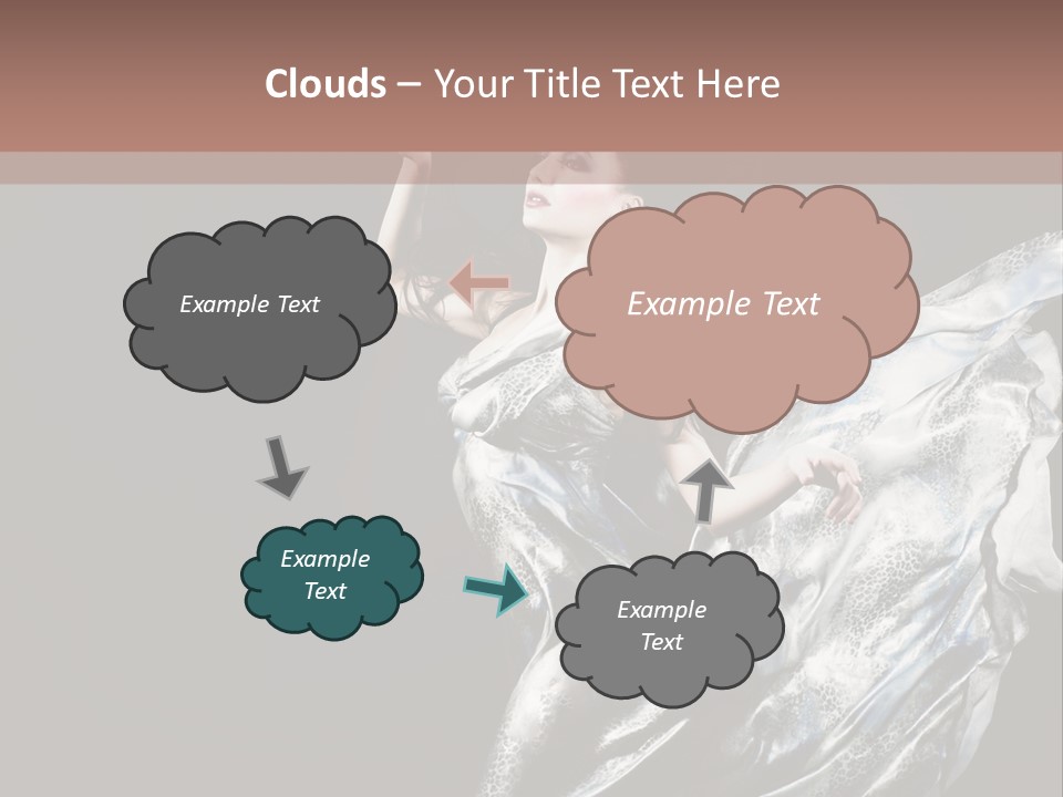 Carnival Make Up Gown PowerPoint Template