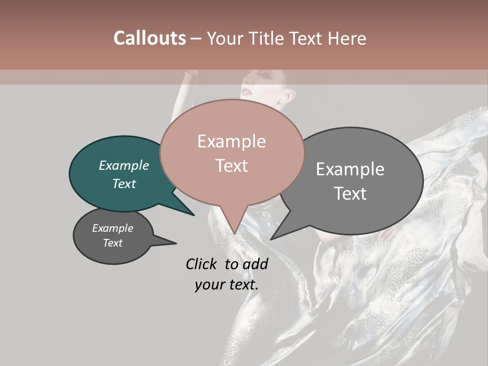 Carnival Make Up Gown PowerPoint Template