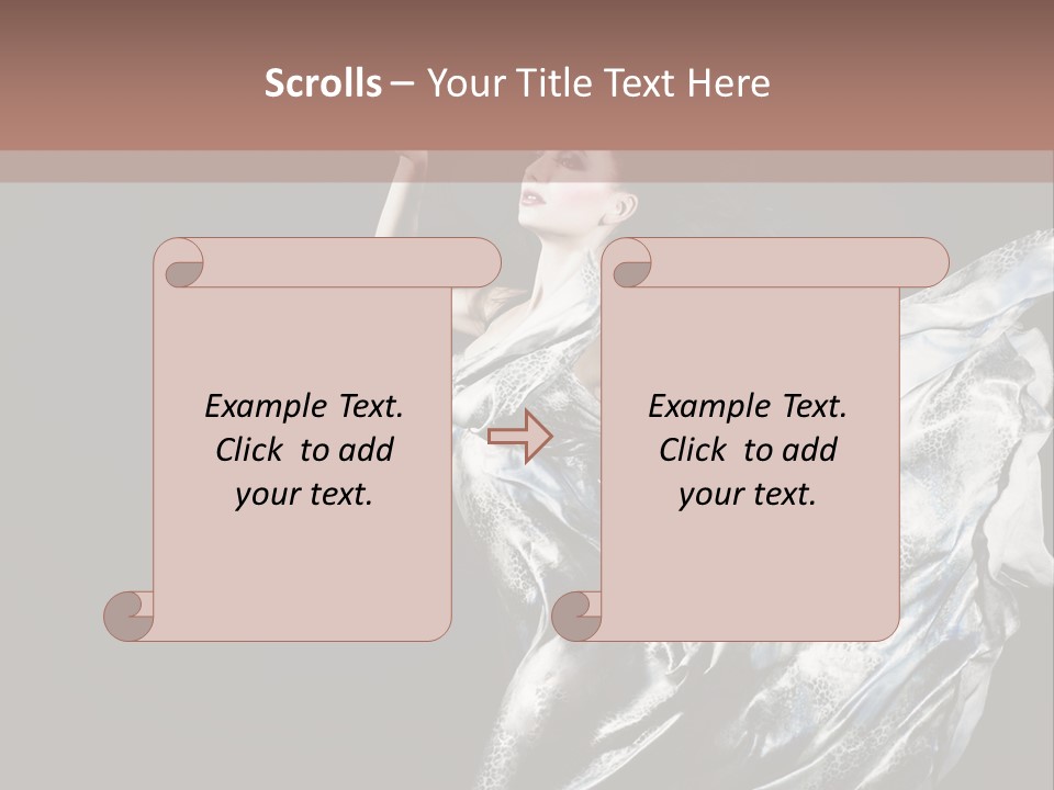 Carnival Make Up Gown PowerPoint Template