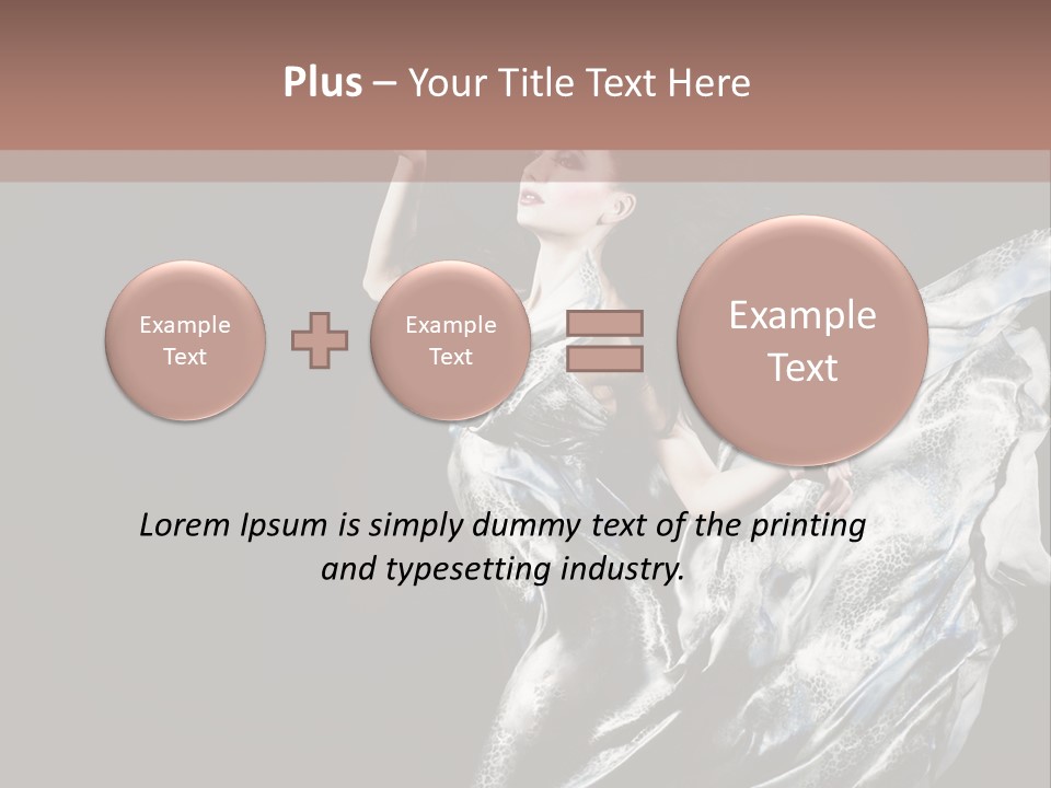 Carnival Make Up Gown PowerPoint Template