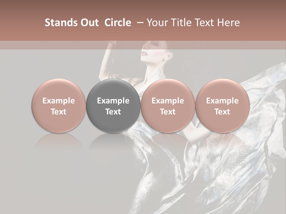 Carnival Make Up Gown PowerPoint Template