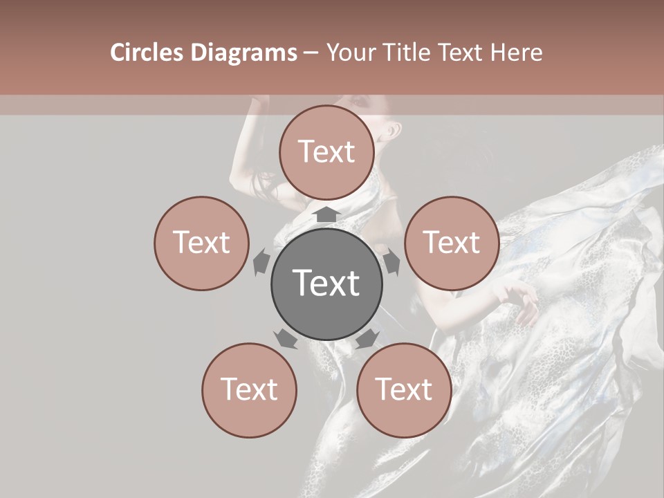 Carnival Make Up Gown PowerPoint Template