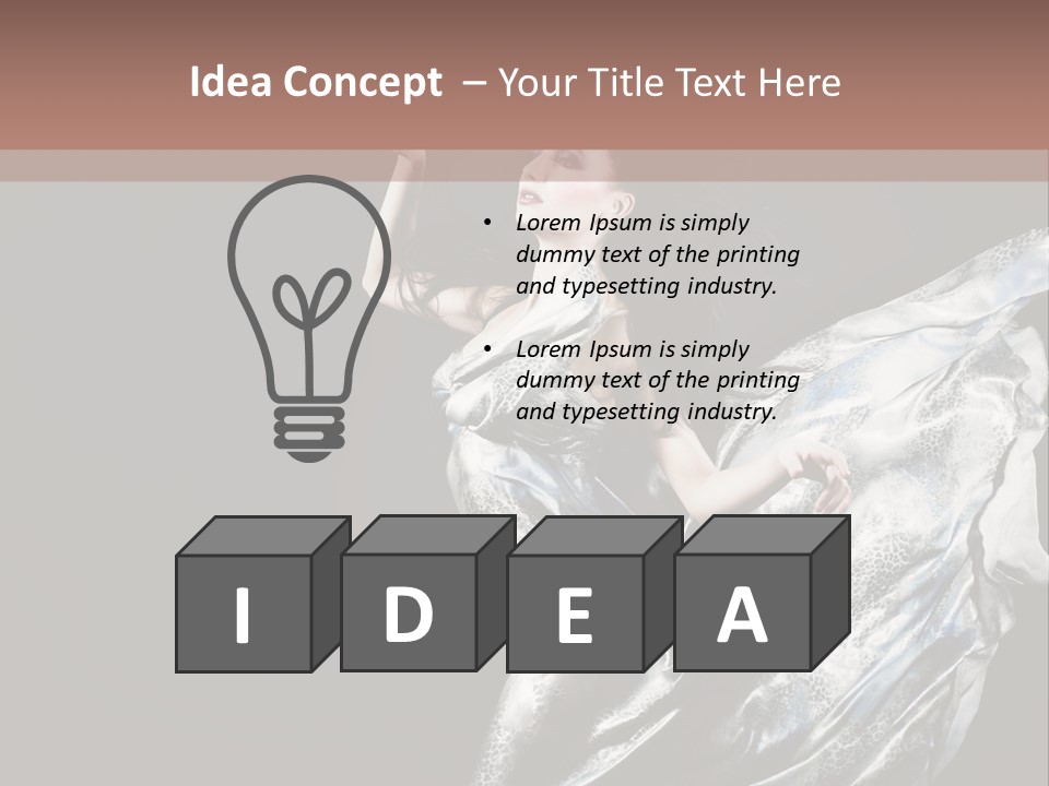 Carnival Make Up Gown PowerPoint Template