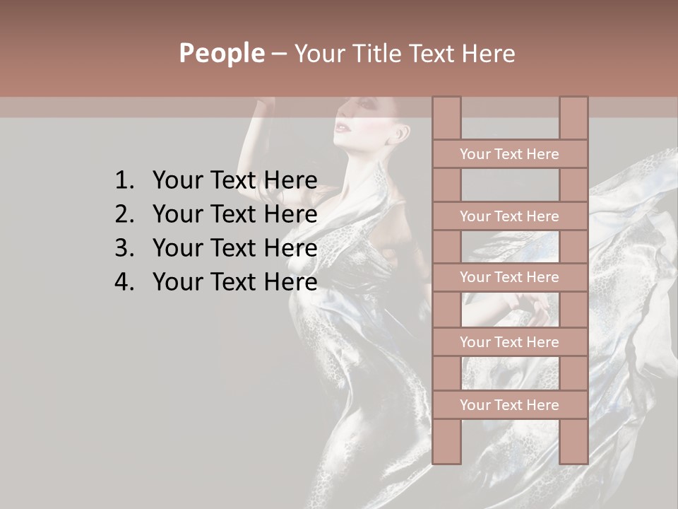 Carnival Make Up Gown PowerPoint Template