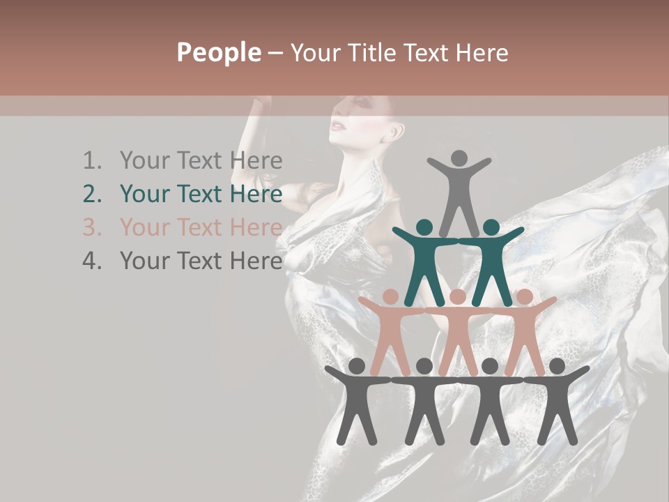 Carnival Make Up Gown PowerPoint Template