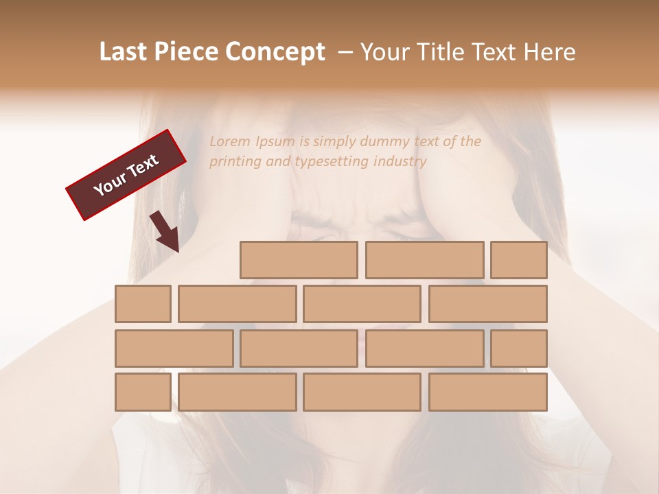 Hold Tired Ache PowerPoint Template