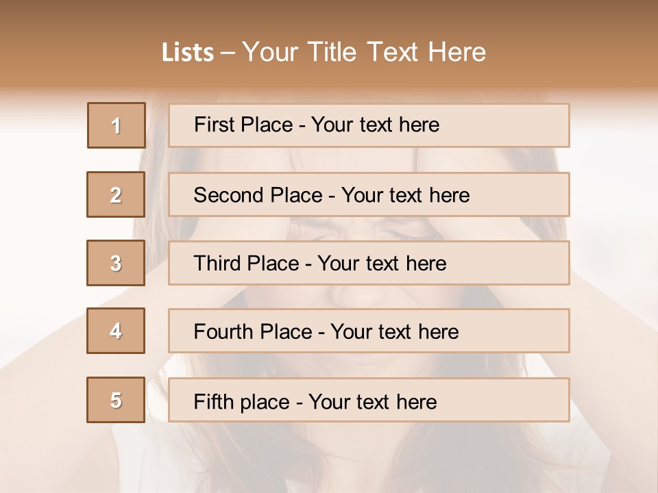 Hold Tired Ache PowerPoint Template