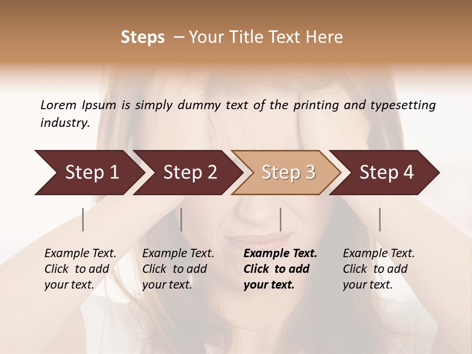 Hold Tired Ache PowerPoint Template