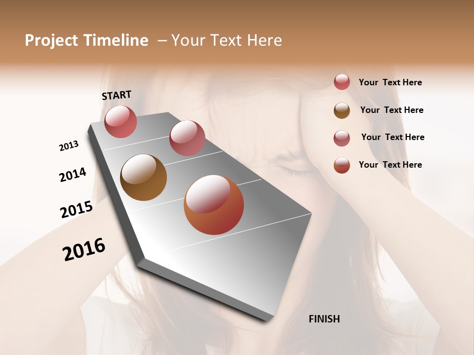 Hold Tired Ache PowerPoint Template