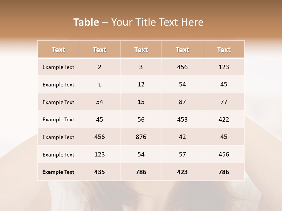 Hold Tired Ache PowerPoint Template