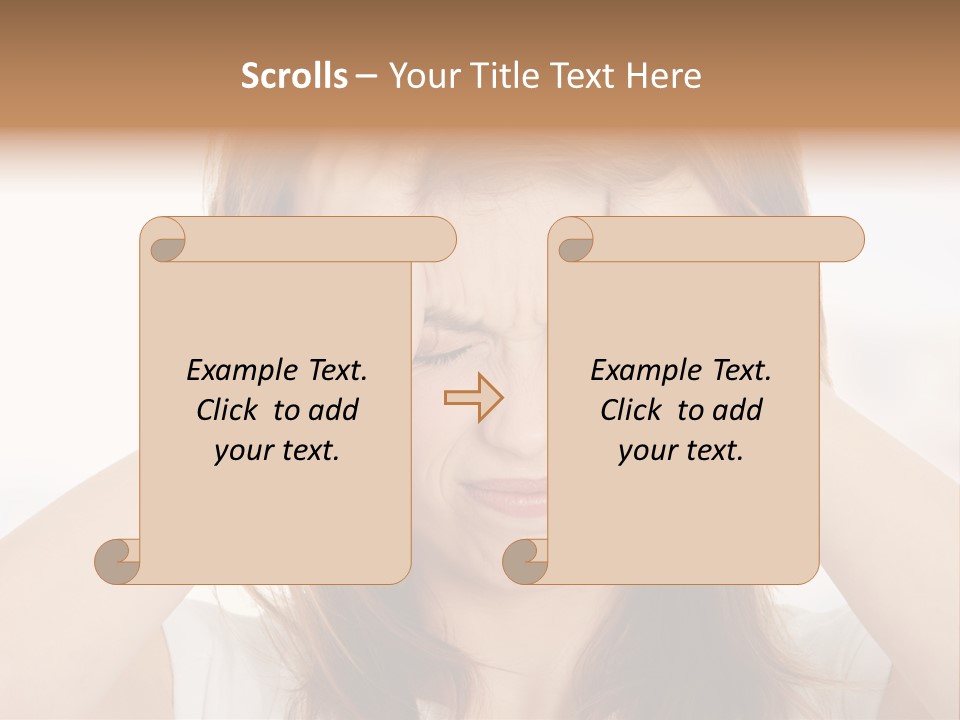 Hold Tired Ache PowerPoint Template