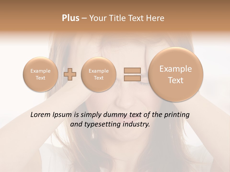 Hold Tired Ache PowerPoint Template
