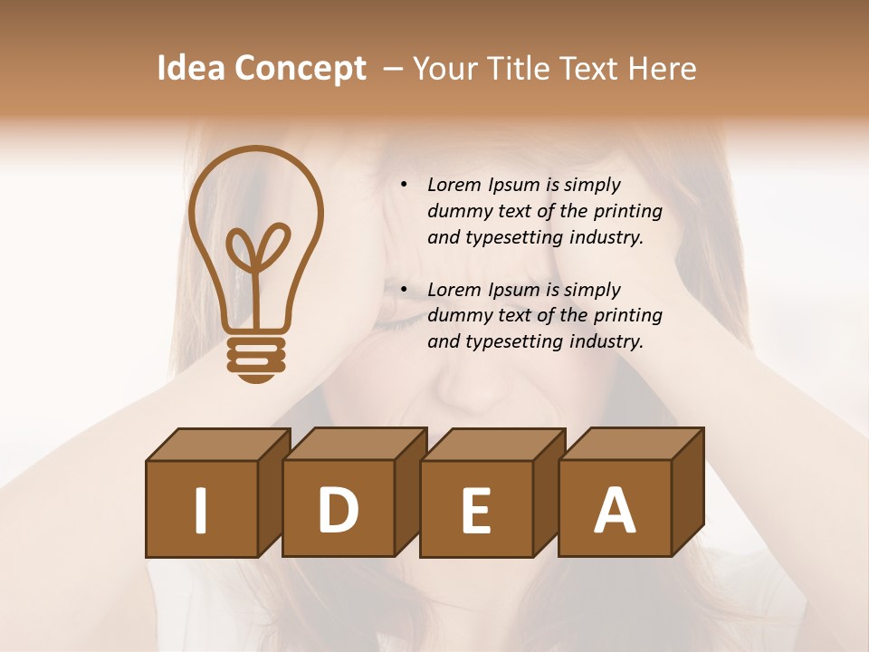 Hold Tired Ache PowerPoint Template