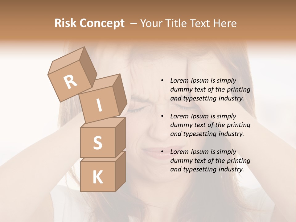 Hold Tired Ache PowerPoint Template