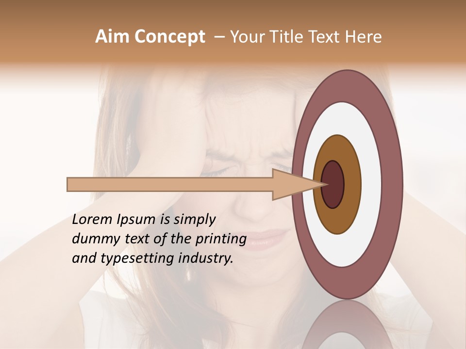 Hold Tired Ache PowerPoint Template