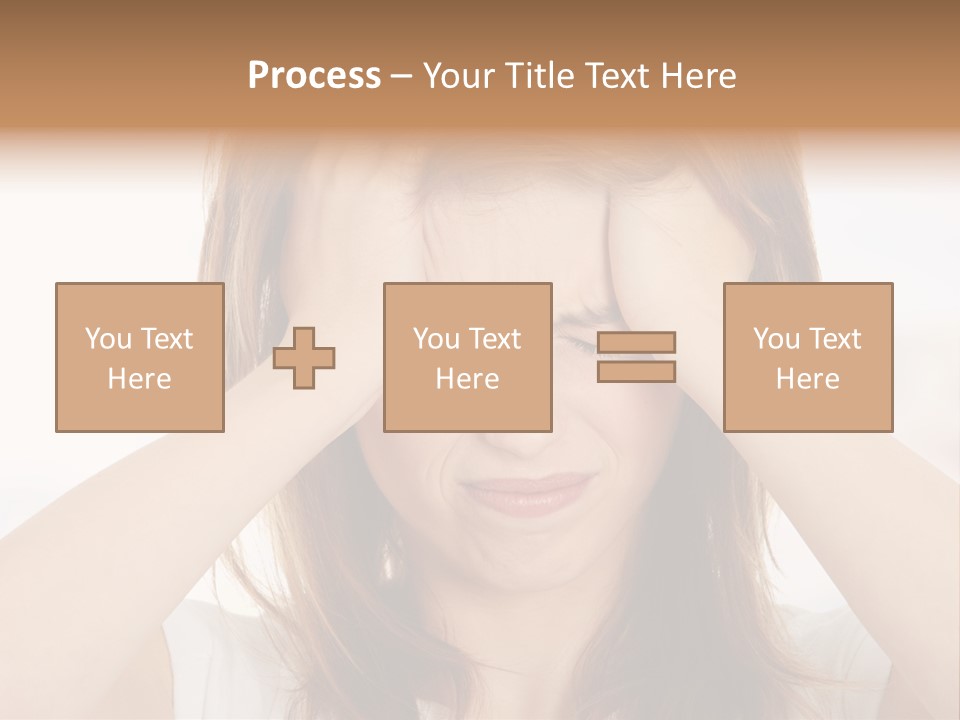 Hold Tired Ache PowerPoint Template