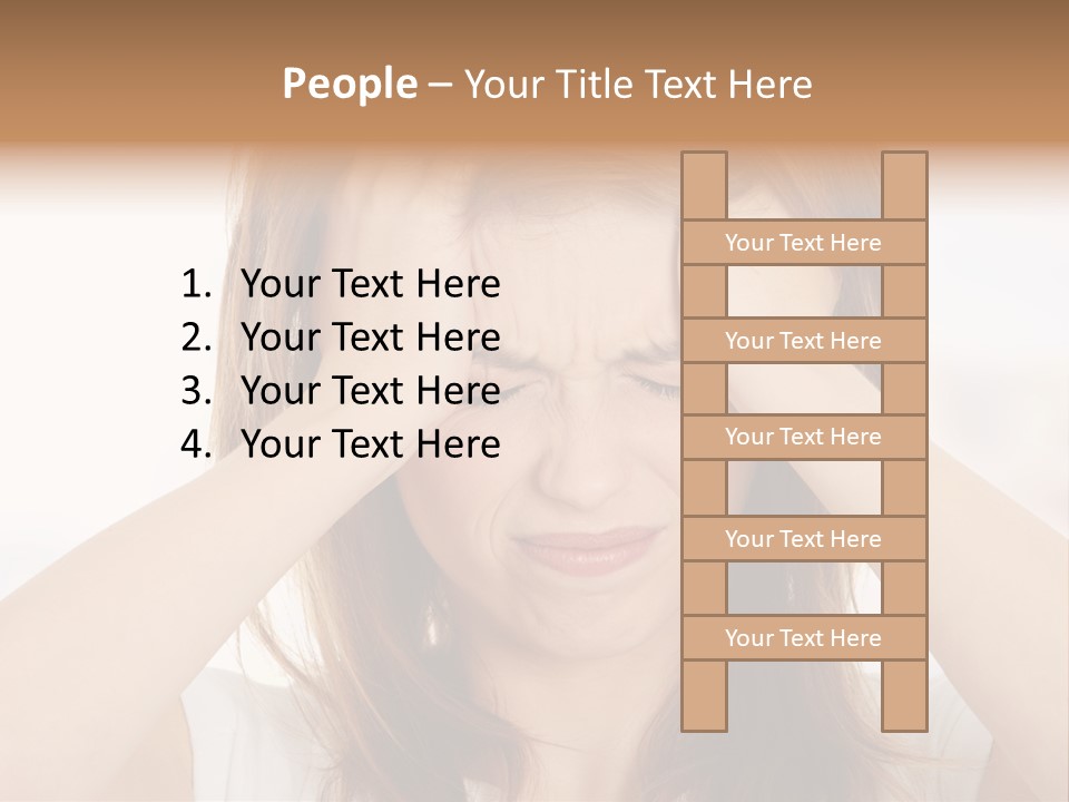Hold Tired Ache PowerPoint Template