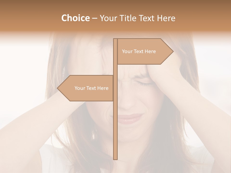 Hold Tired Ache PowerPoint Template