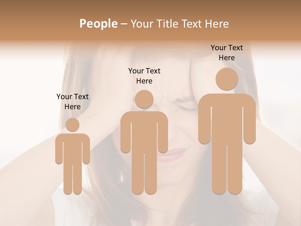 Hold Tired Ache PowerPoint Template