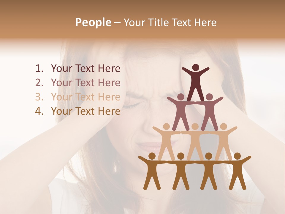 Hold Tired Ache PowerPoint Template