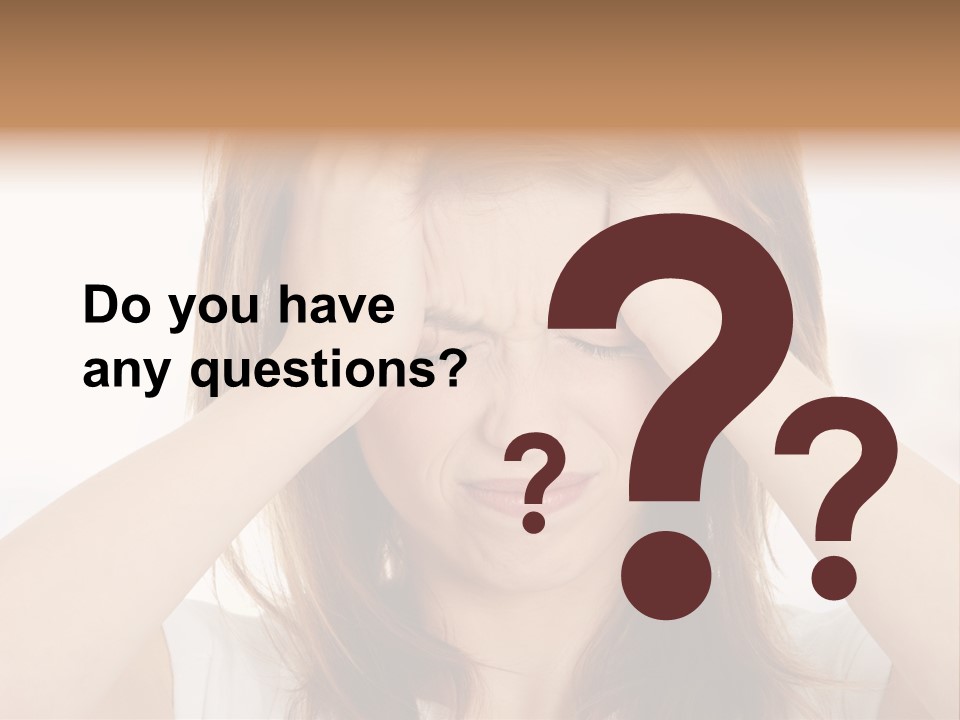 Hold Tired Ache PowerPoint Template