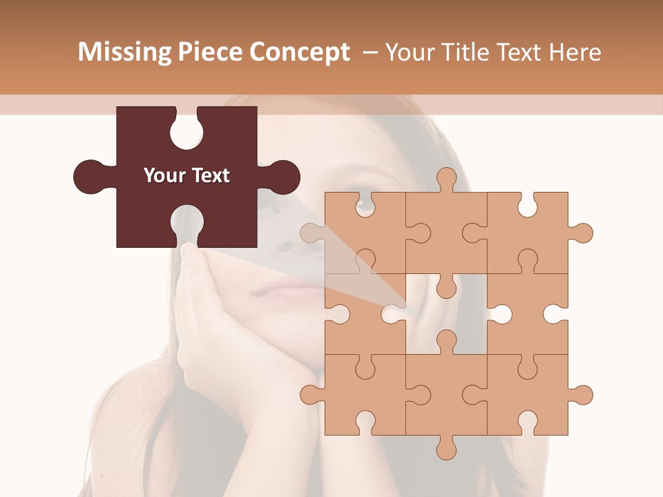 Person Years Smiling PowerPoint Template