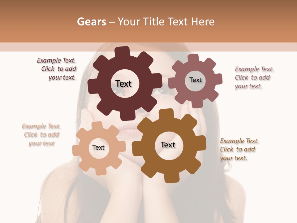 Person Years Smiling PowerPoint Template