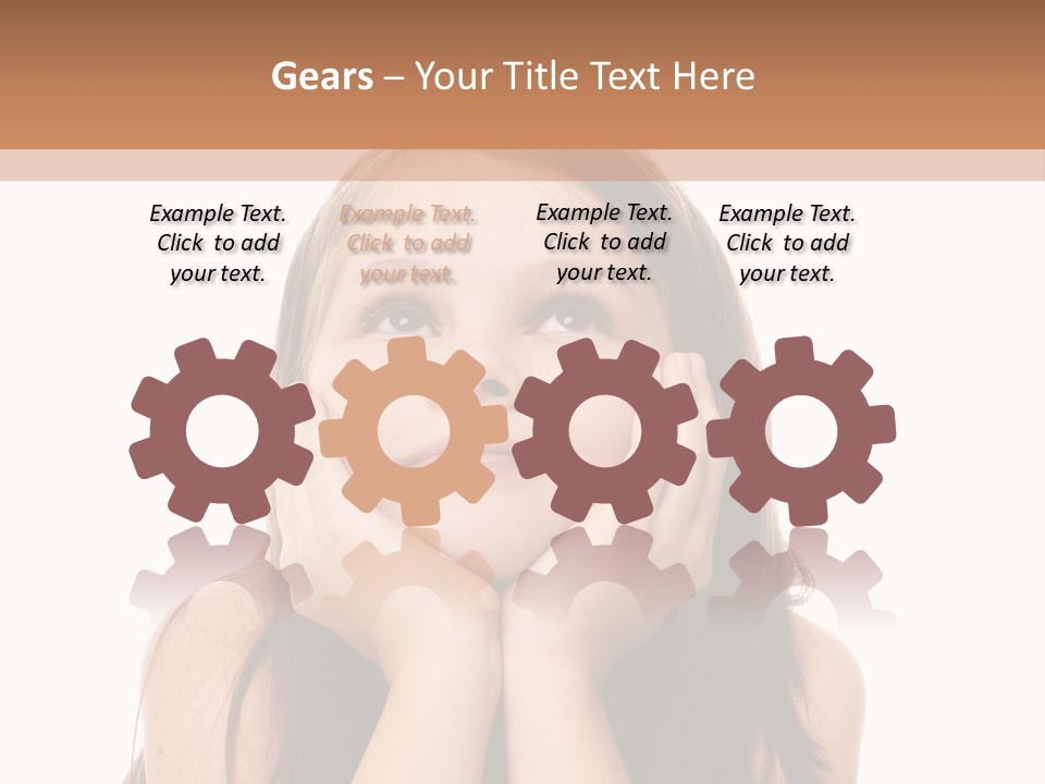 Person Years Smiling PowerPoint Template