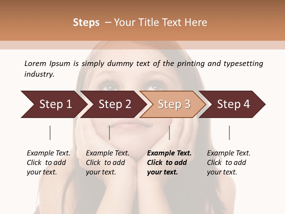 Person Years Smiling PowerPoint Template